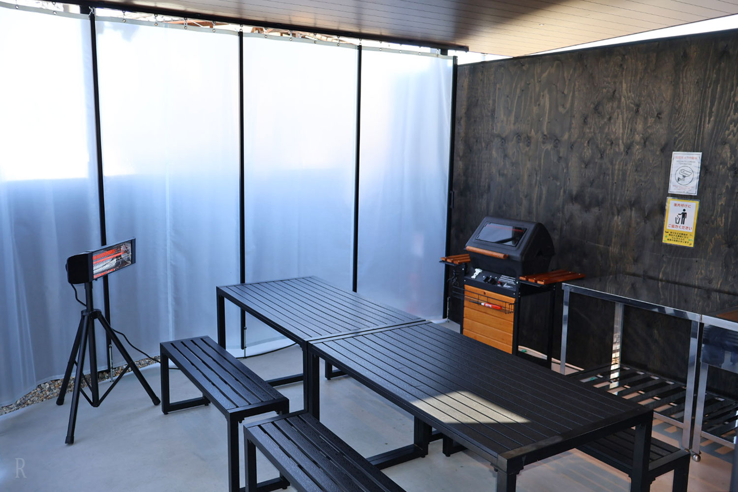 屋外バーベキュースペース